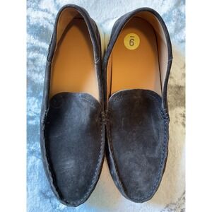 Olukai Mens Suede Ka'a Driver Loafer Shoes Dark Blue Size 9